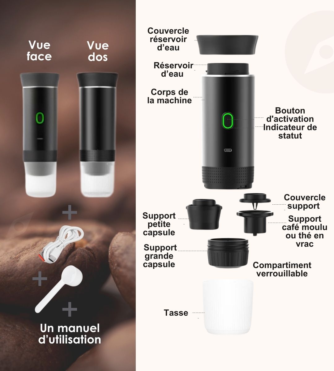 Machine à expresso portable