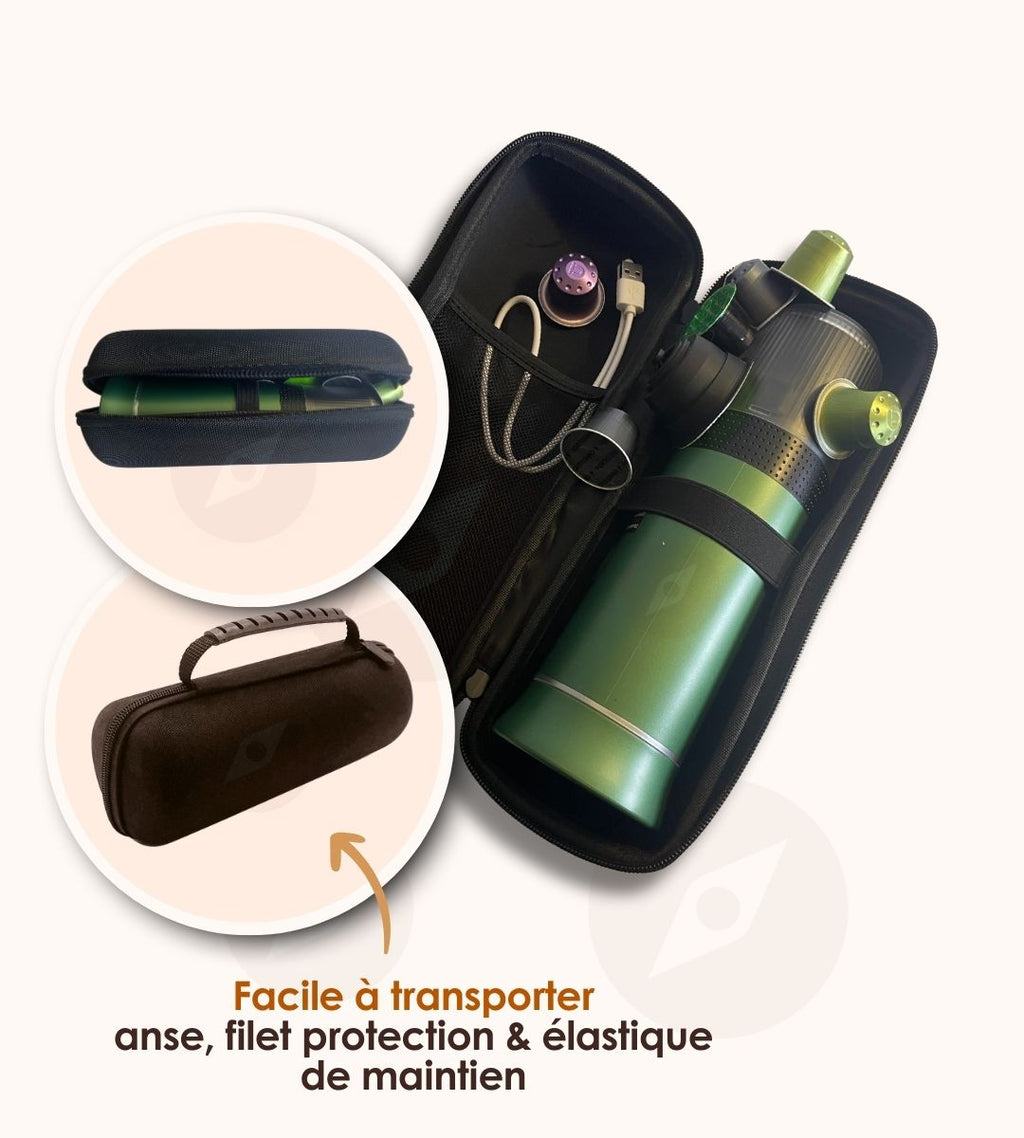 Housse de transport cafetière expresso portable
