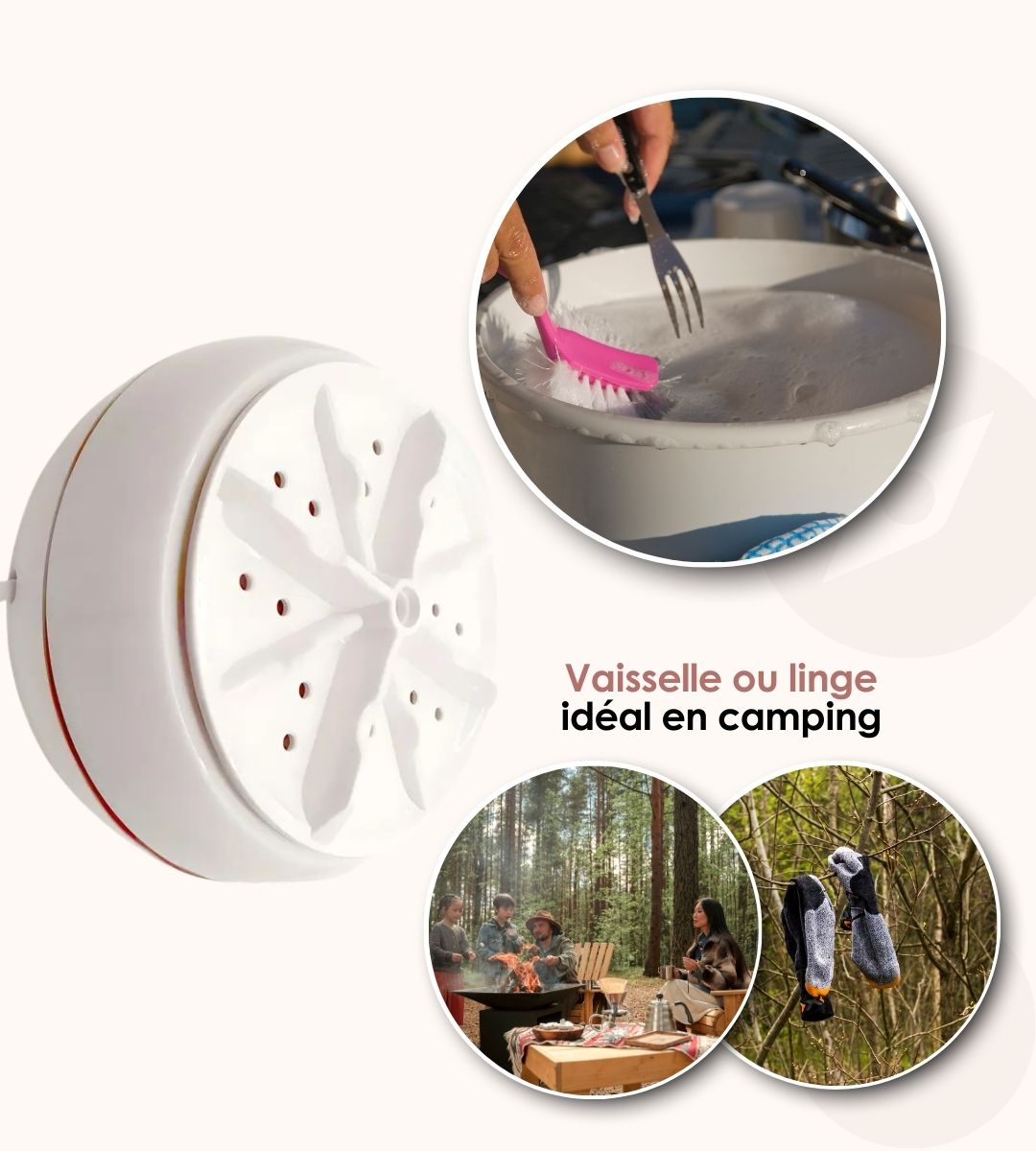 Mini lave linge portable usb