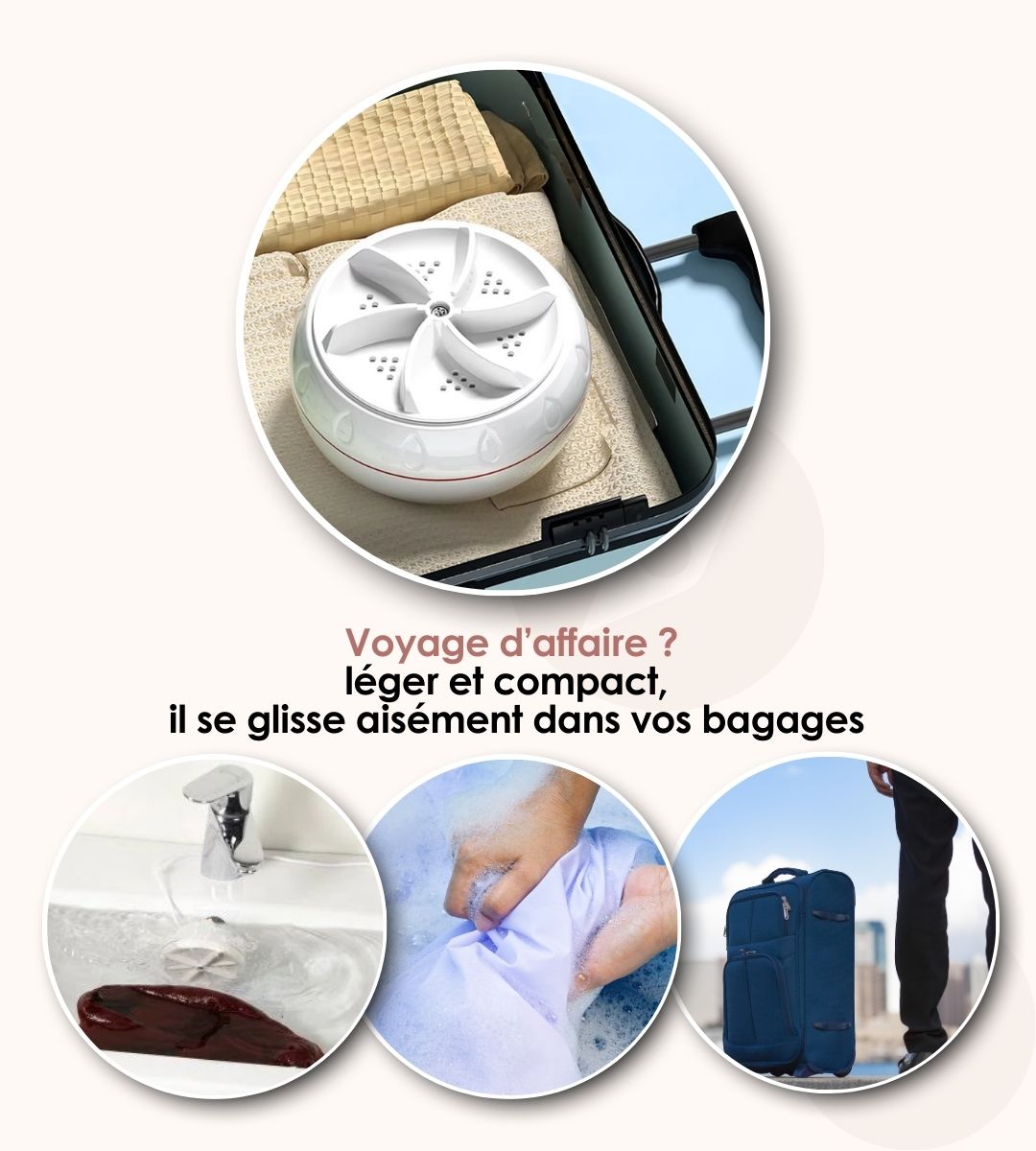 Mini lave linge portable usb